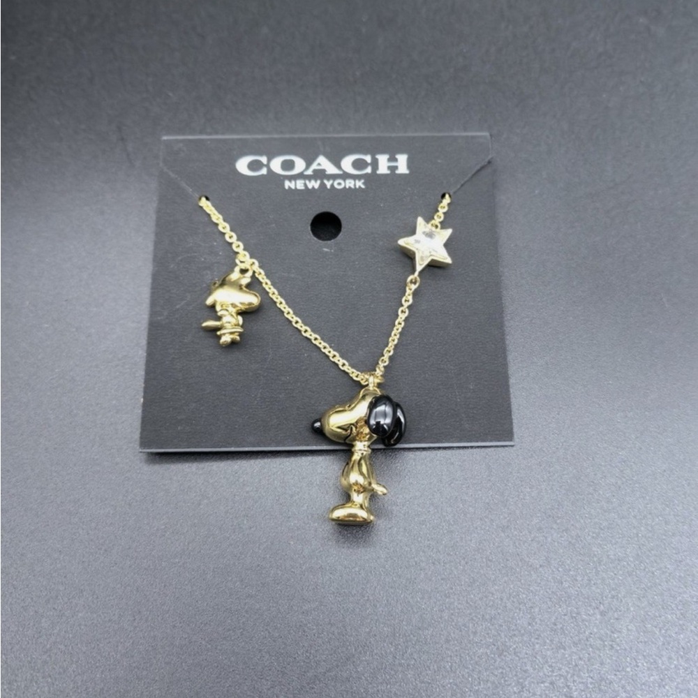 Coach & Peanuts Snoopy, Woodstock Necklace
